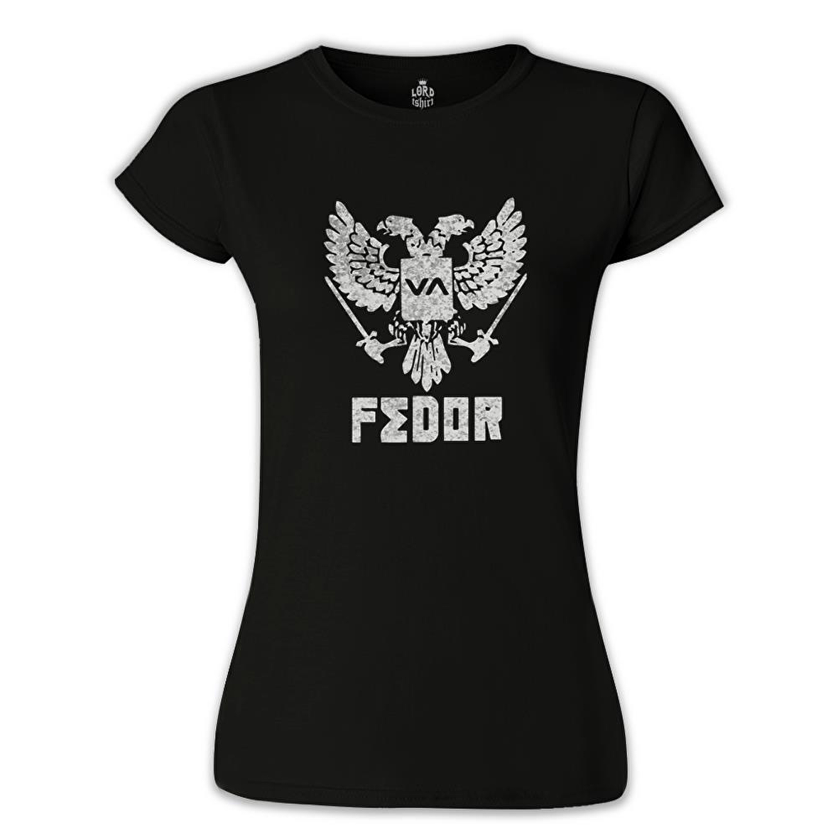 Fedor - Logo Siyah Kadın Tshirt