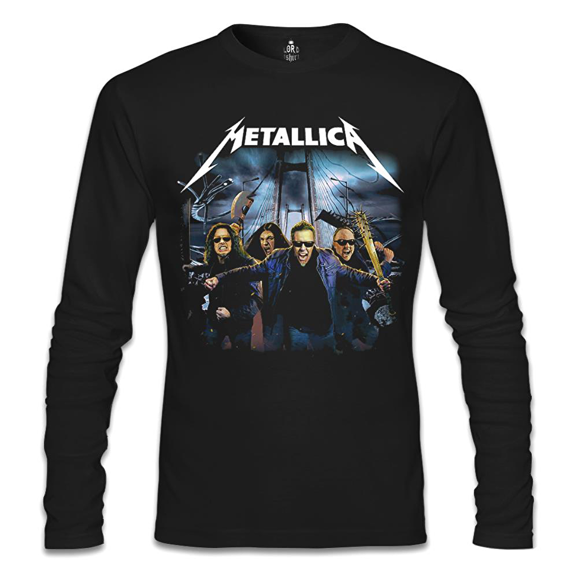 Metallica - İstanbul Siyah Erkek Sweatshirt
