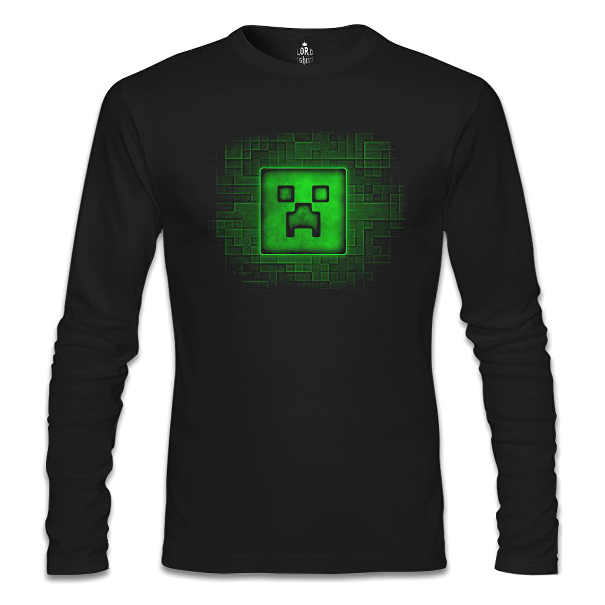 Minecraft 2 Siyah Erkek Sweatshirt