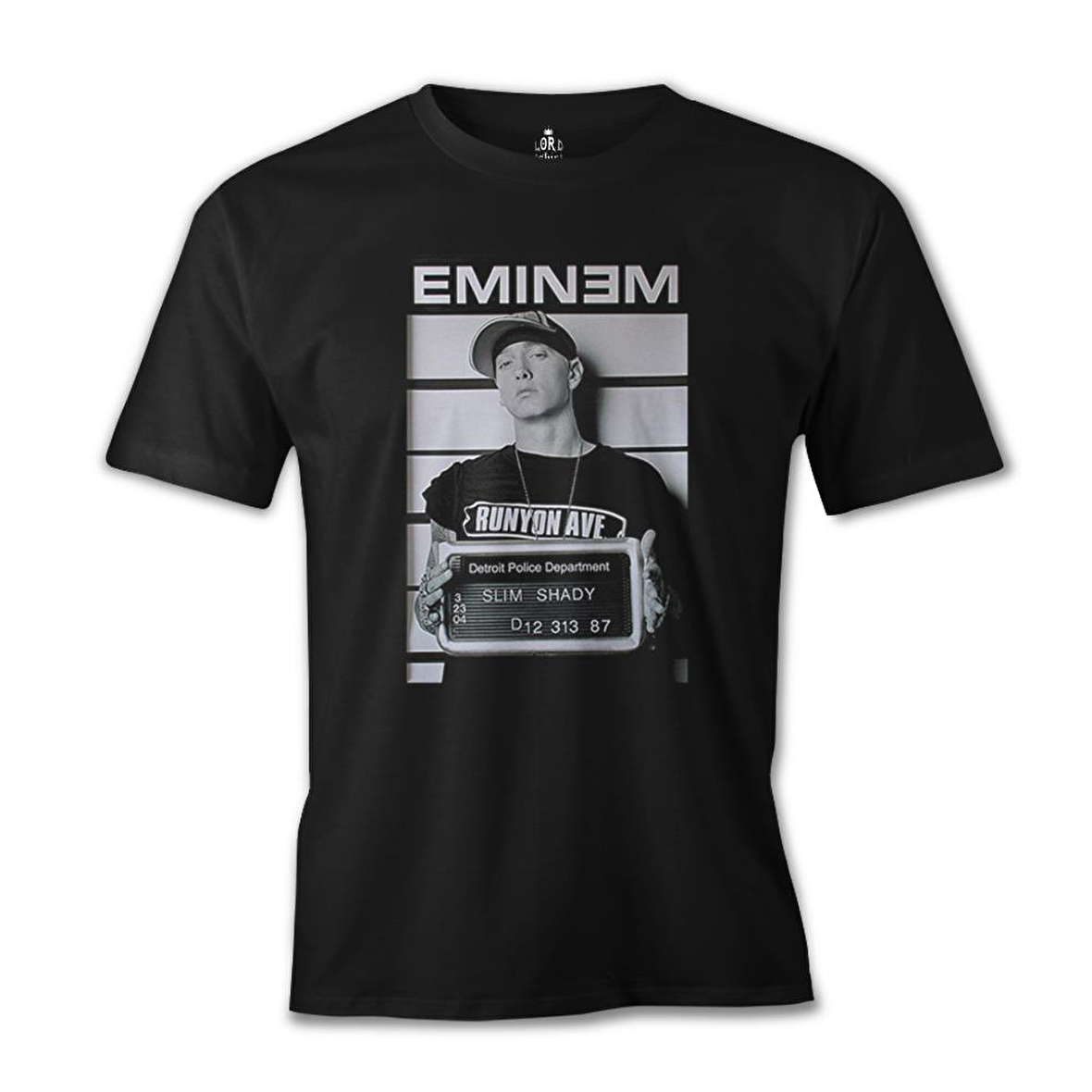 Eminem - Detroit Siyah Erkek Tshirt
