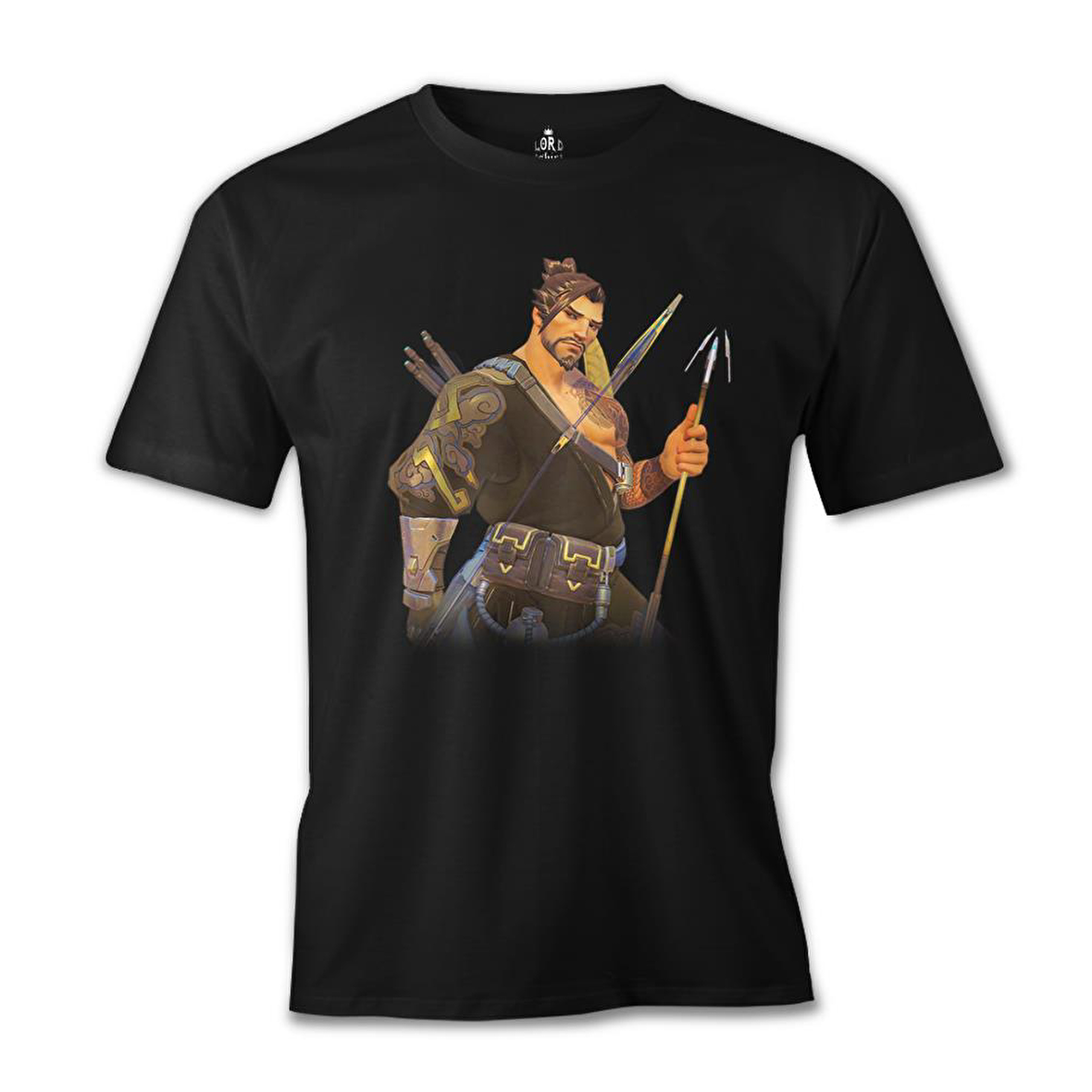 Overwatch - Hanzo Siyah Erkek Tshirt