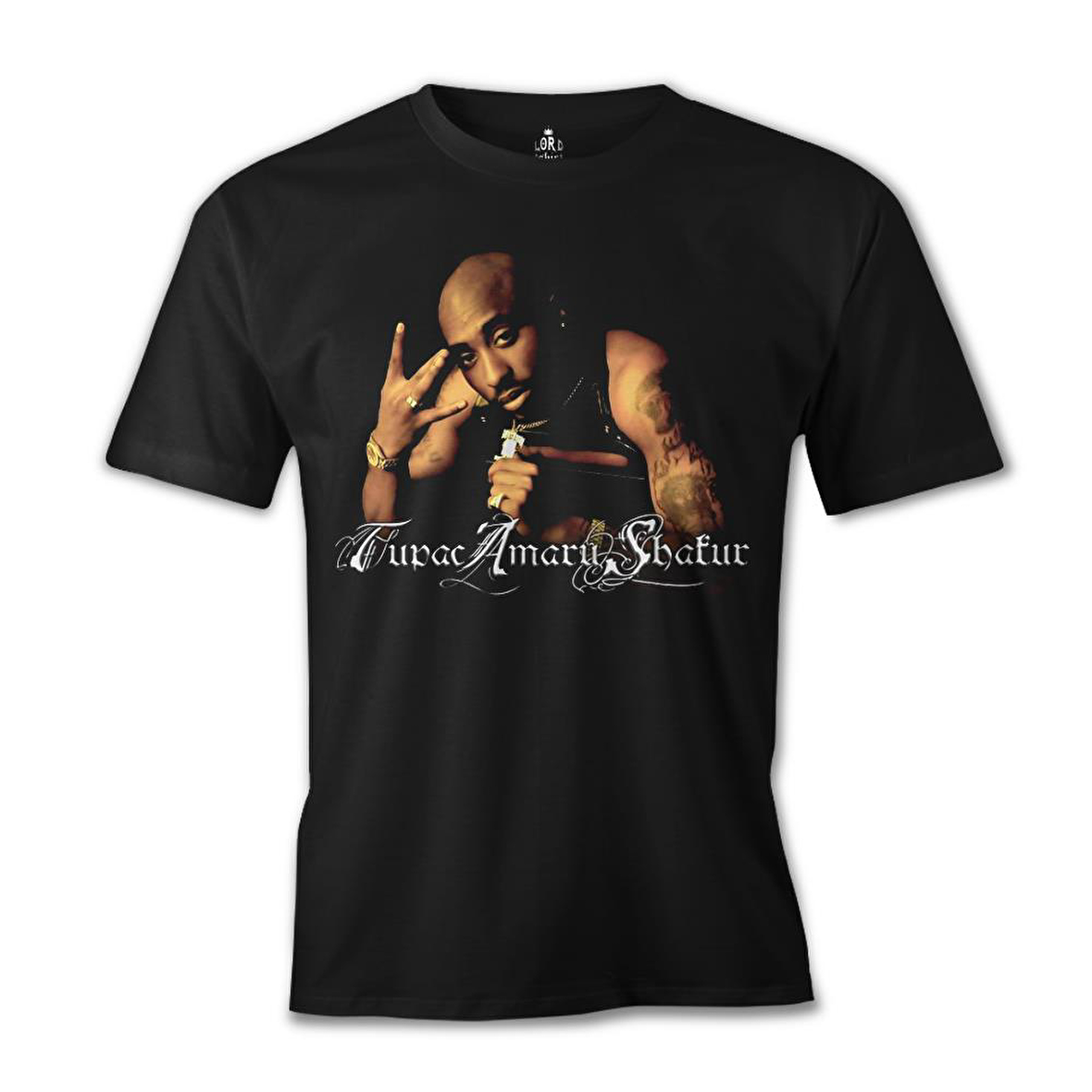 Tupac Shakur 2 Siyah Erkek Tshirt