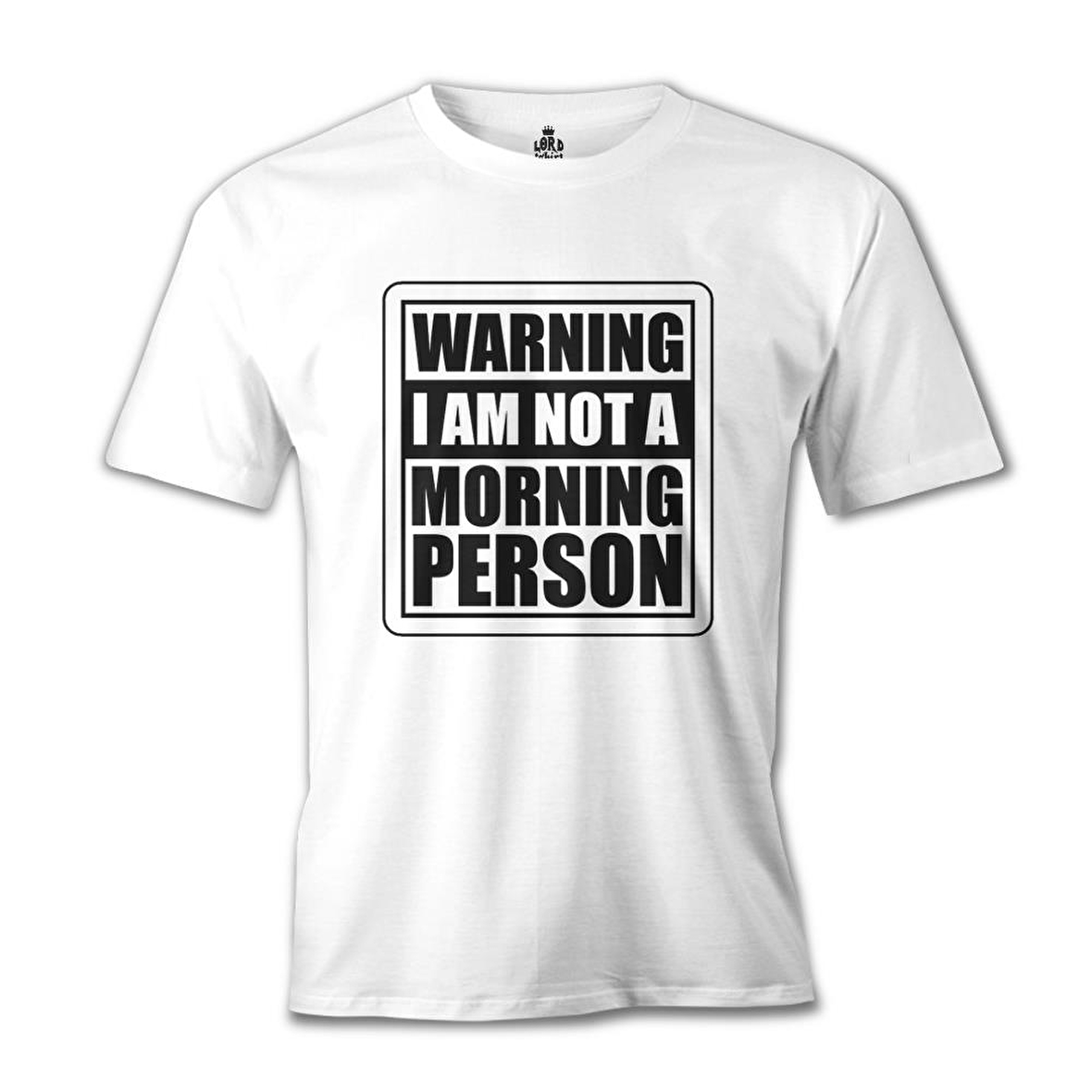 Not a Morning Person Beyaz Erkek Tshirt