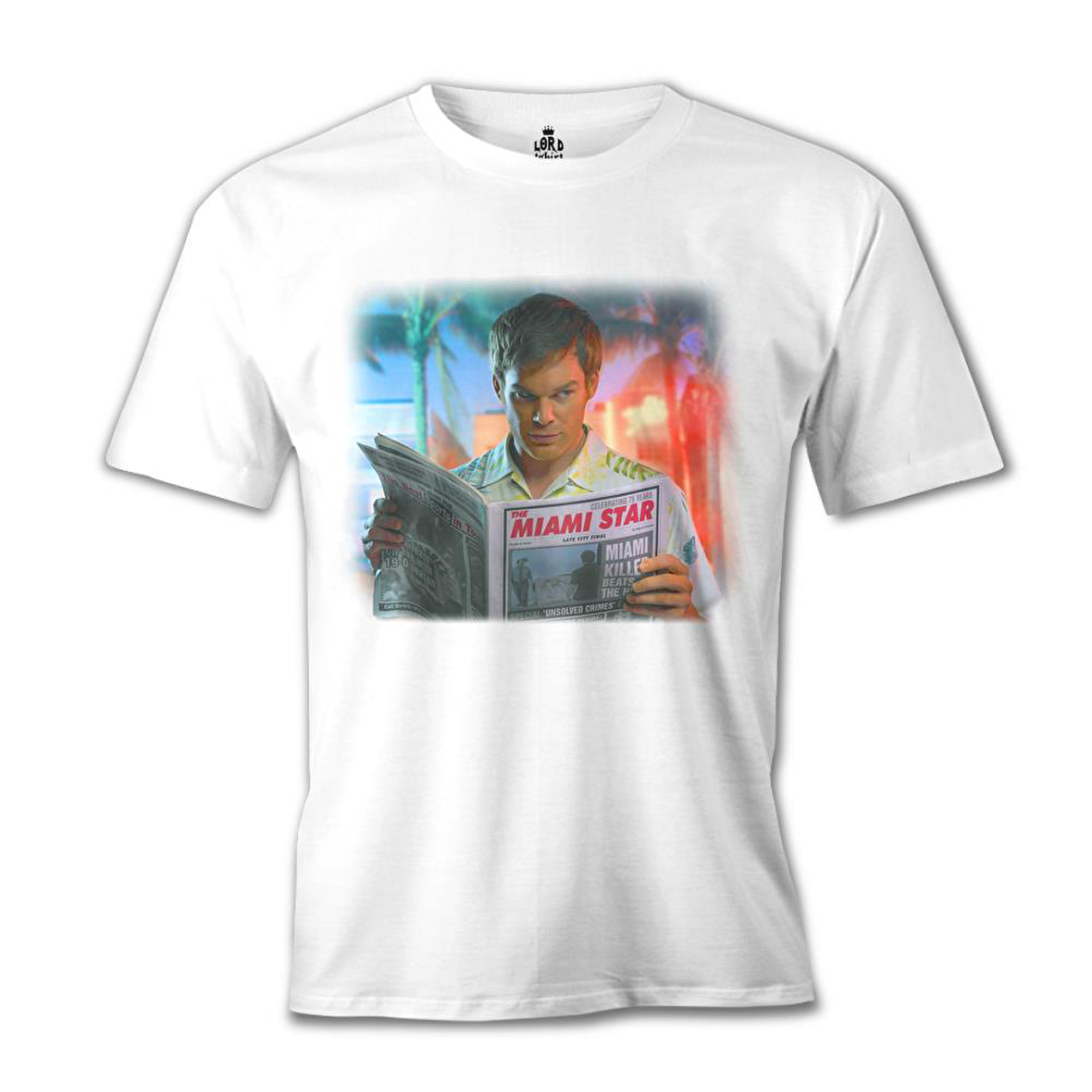 Dexter - Miami Star Beyaz Erkek Tshirt