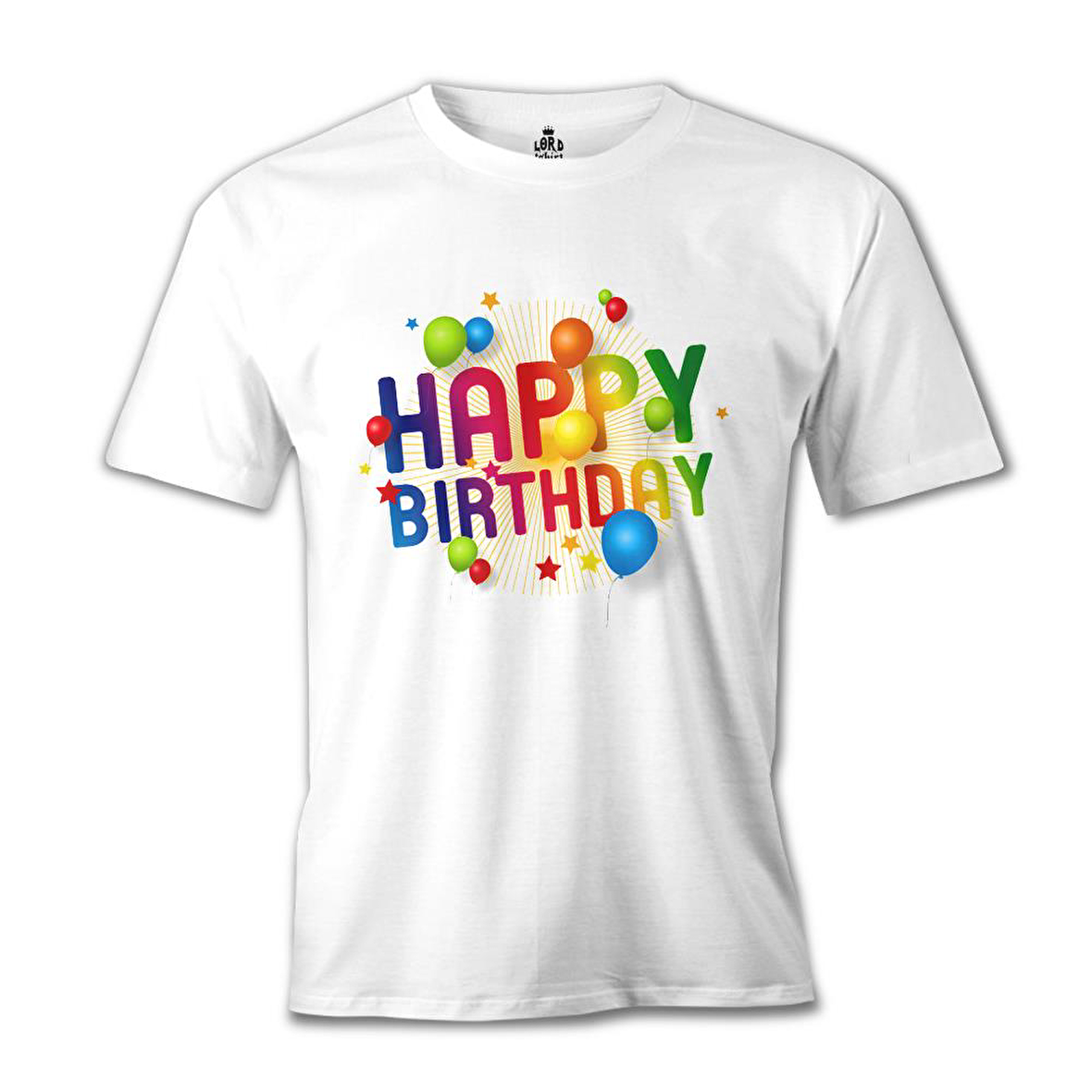 Happy Birthday Beyaz Erkek Tshirt