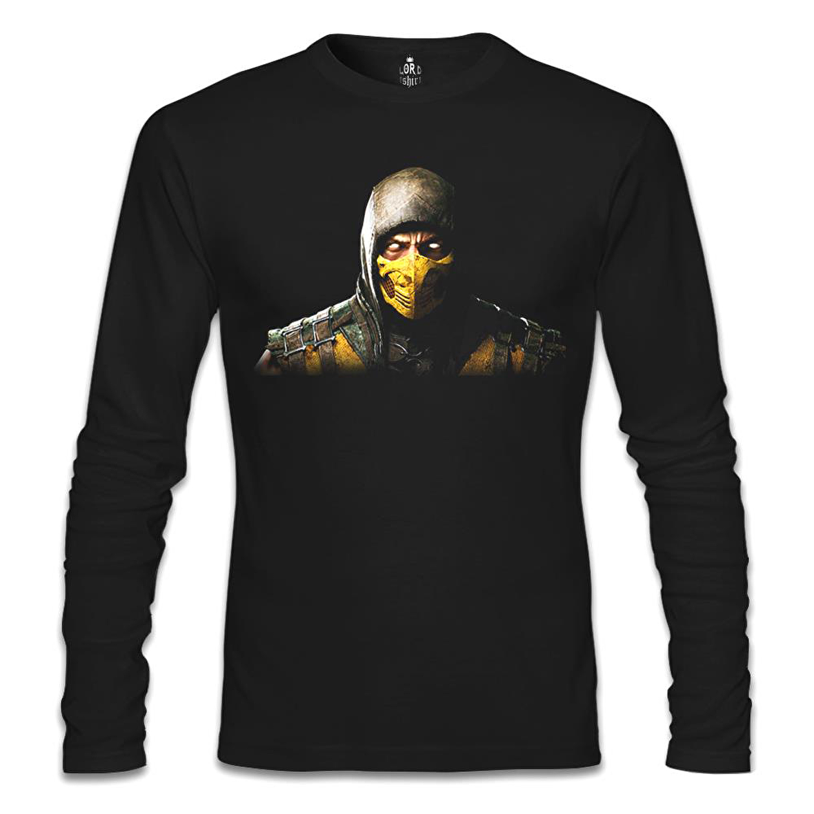 Mortal Combat - Scorpion Siyah Erkek Sweatshirt