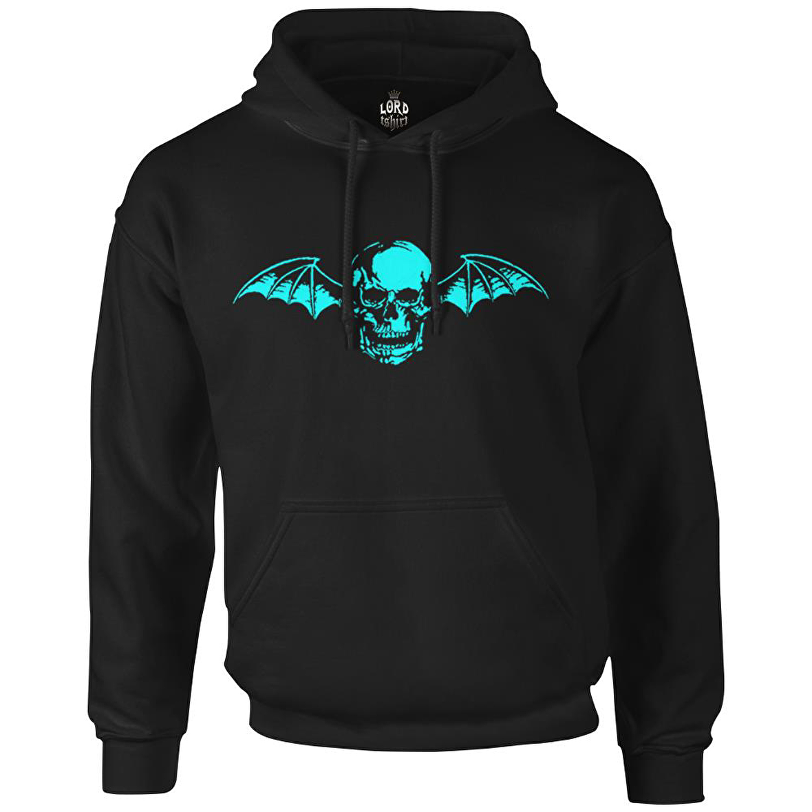 Avenged Sevenfold - Skull Logo Siyah Erkek Fermuarsız Kapşonlu