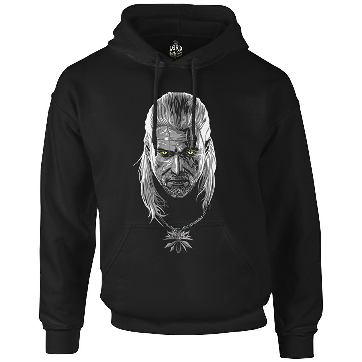 The Witcher 3 - Toxicity Siyah Erkek Fermuarsız Kapşonlu
