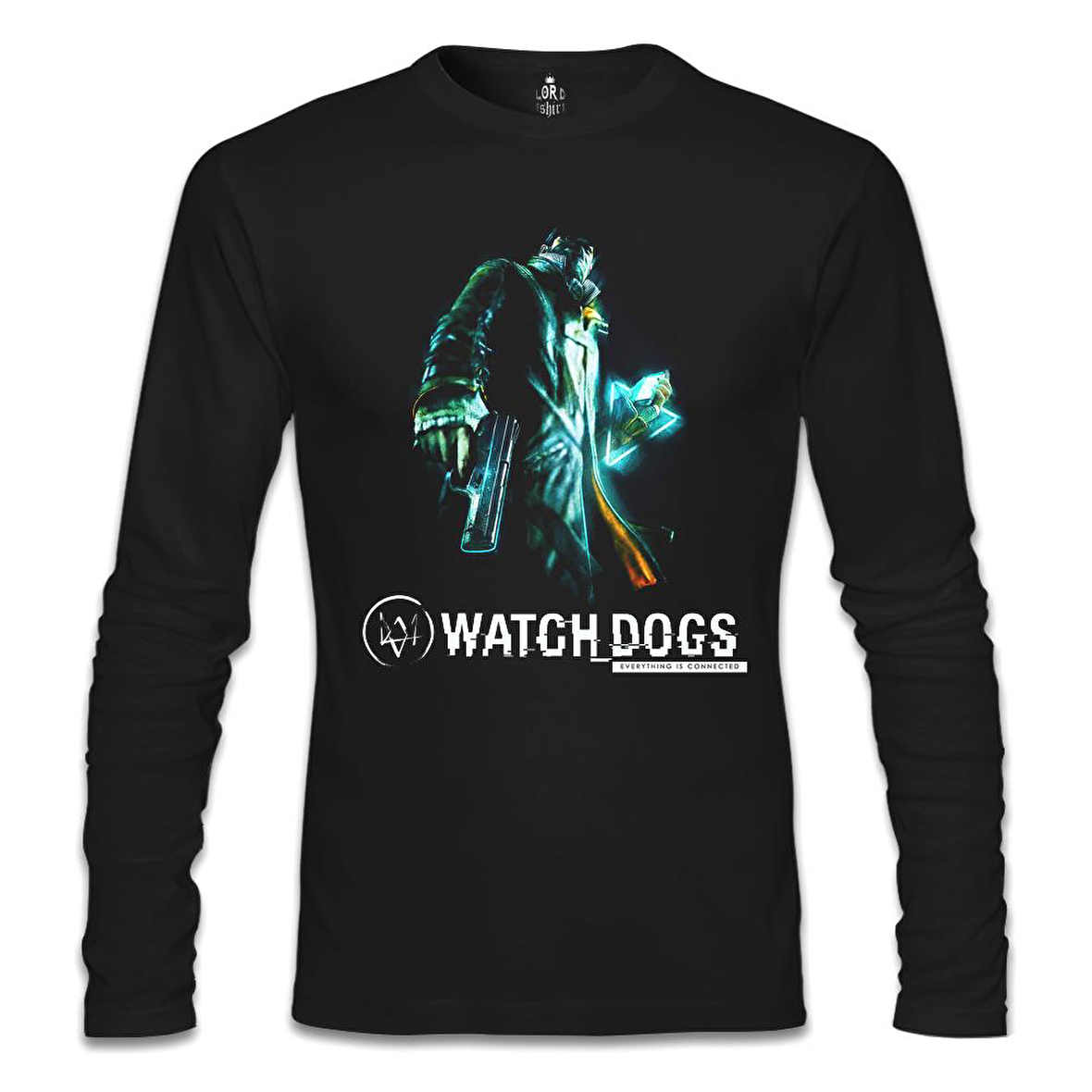 Watch Dogs Siyah Erkek Sweatshirt