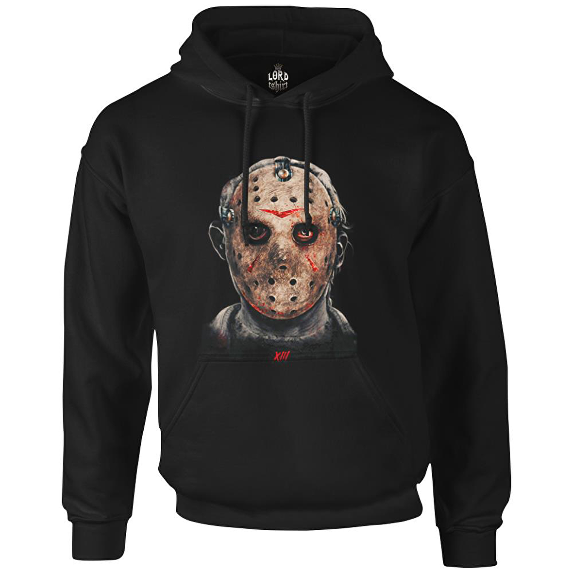 Friday the 13 - Jason Voorhees Siyah Erkek Fermuarsız Kapşonlu