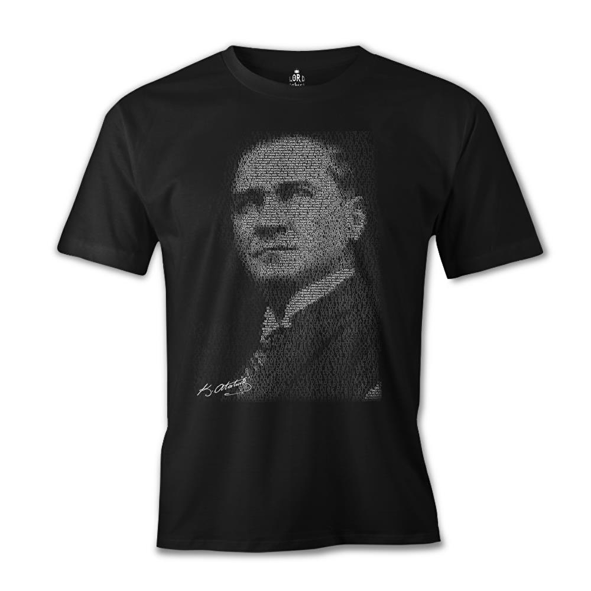 Atatürk - Gençliğe Hitabe Siyah Erkek Tshirt