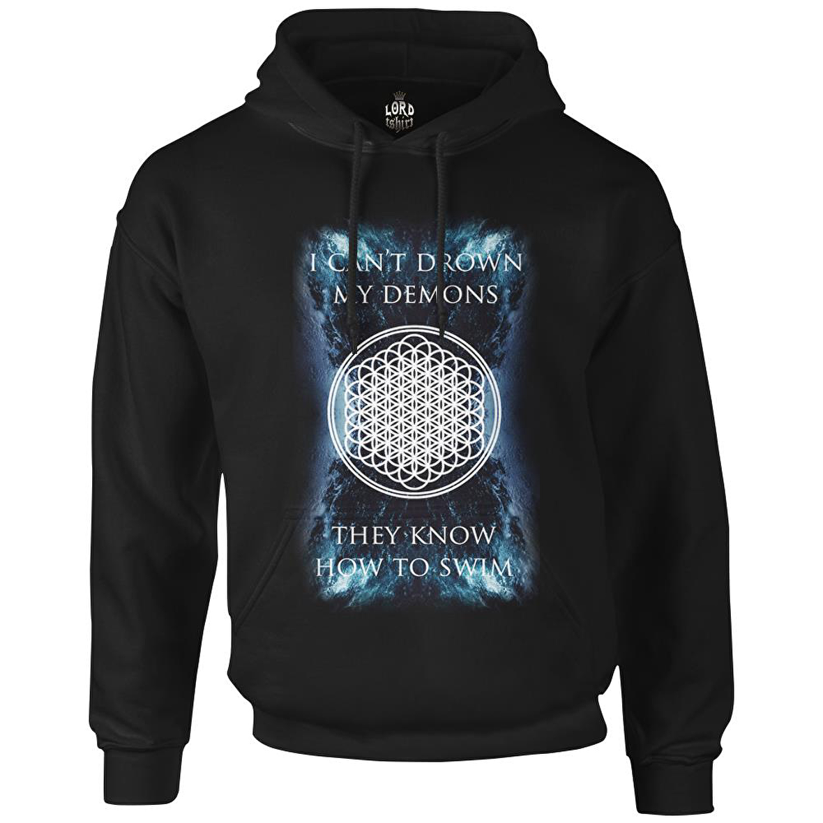 Bring me the Horizon - My Demons Siyah Erkek Fermuarsız Kapşonlu