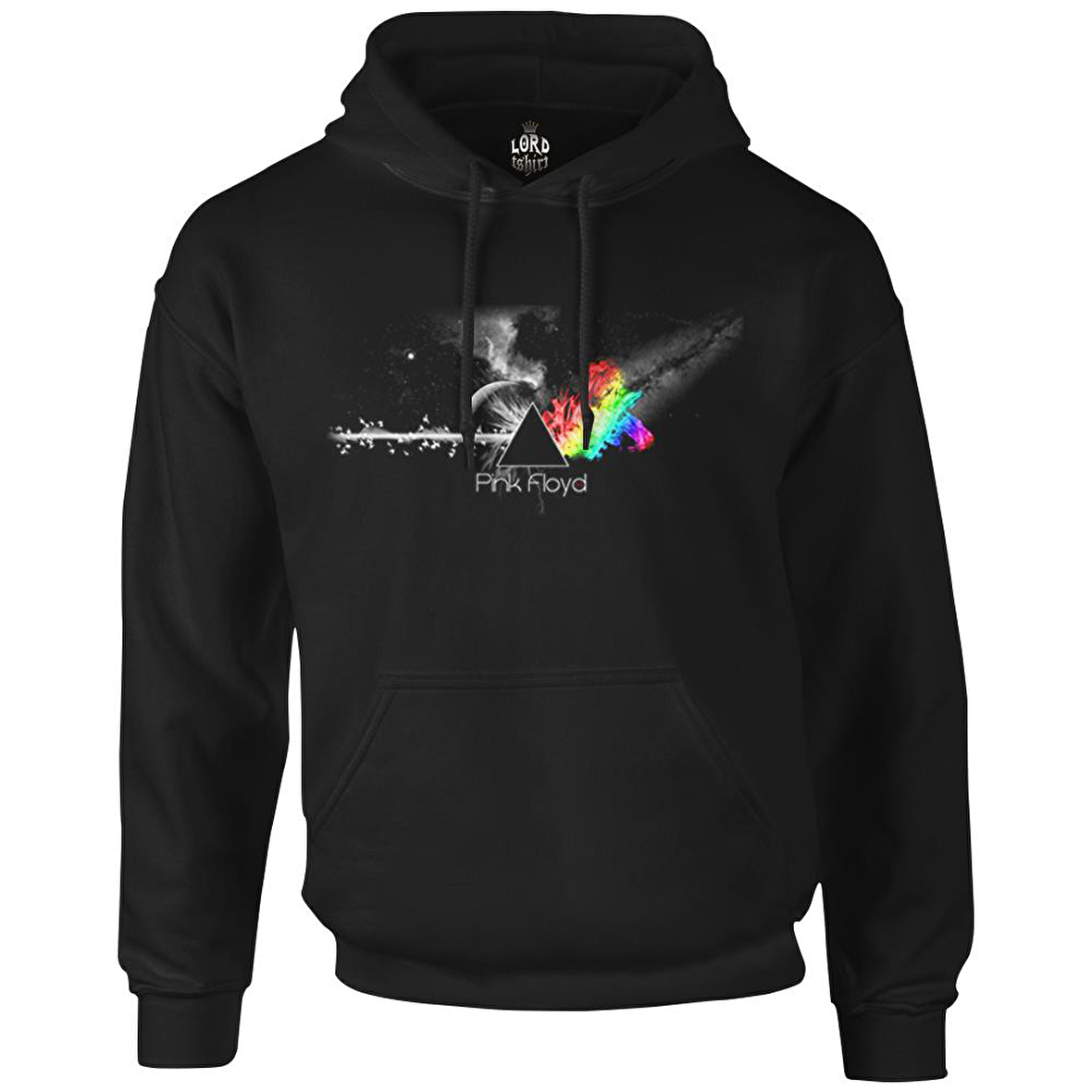 Pink Floyd - In Clouds Siyah Erkek Fermuarsız Kapşonlu