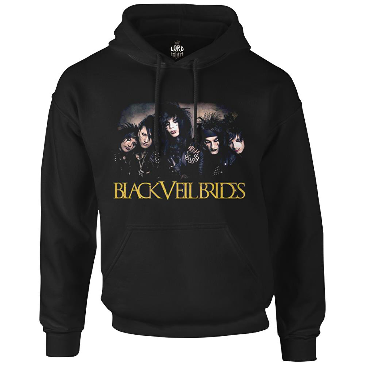 Black Veil Brides Siyah Erkek Fermuarsız Kapşonlu