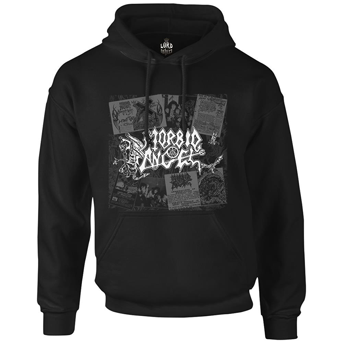 Morbid Angel - Logo Siyah Erkek Fermuarsız Kapşonlu