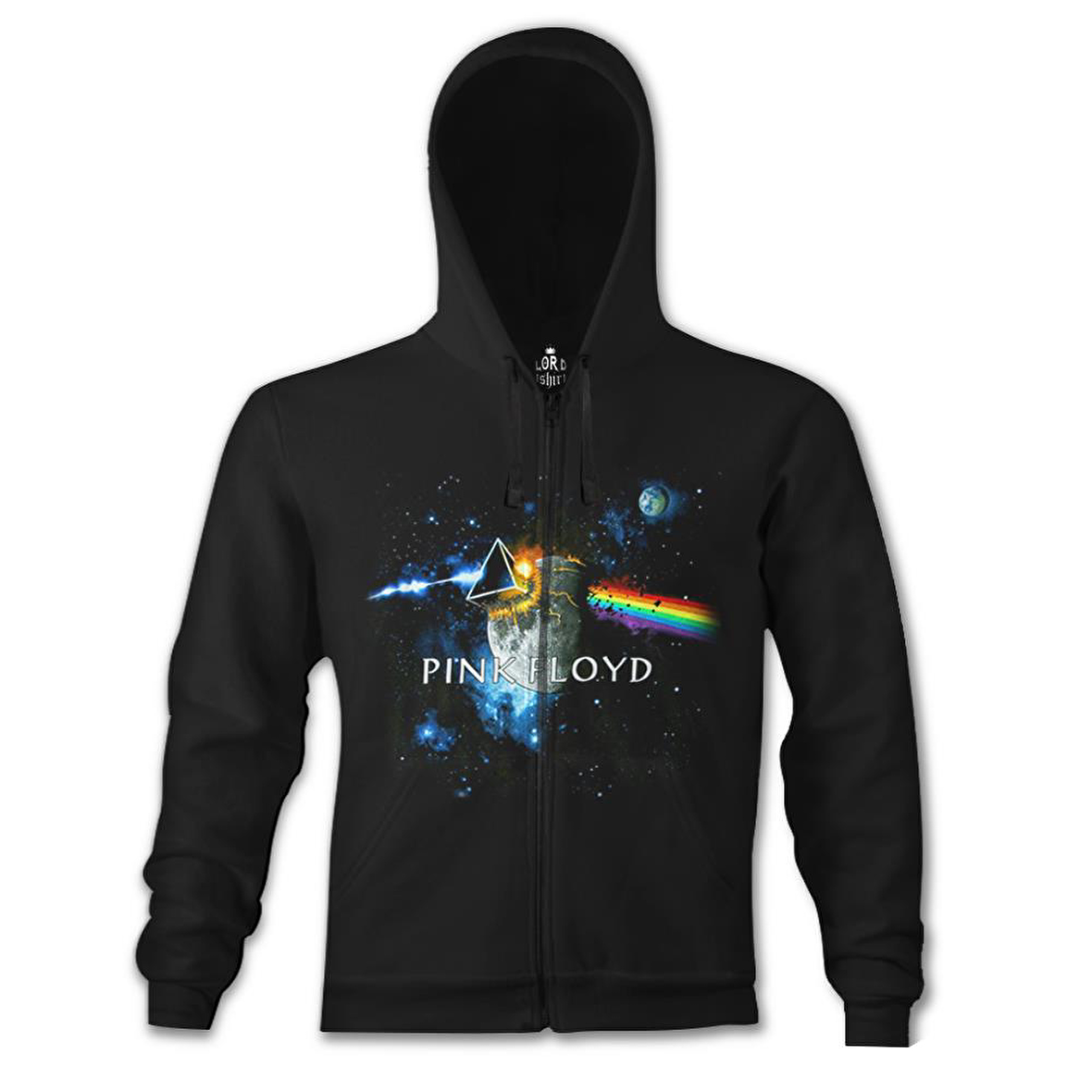Pink Floyd - Above the Moon Siyah Erkek Kapşonlu