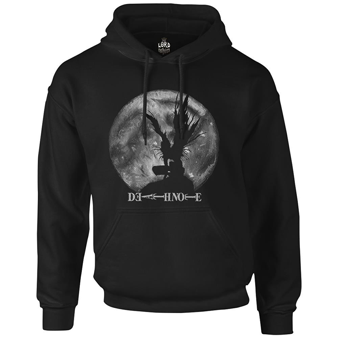 Death Note - Moon 2 Siyah Erkek Fermuarsız Kapşonlu
