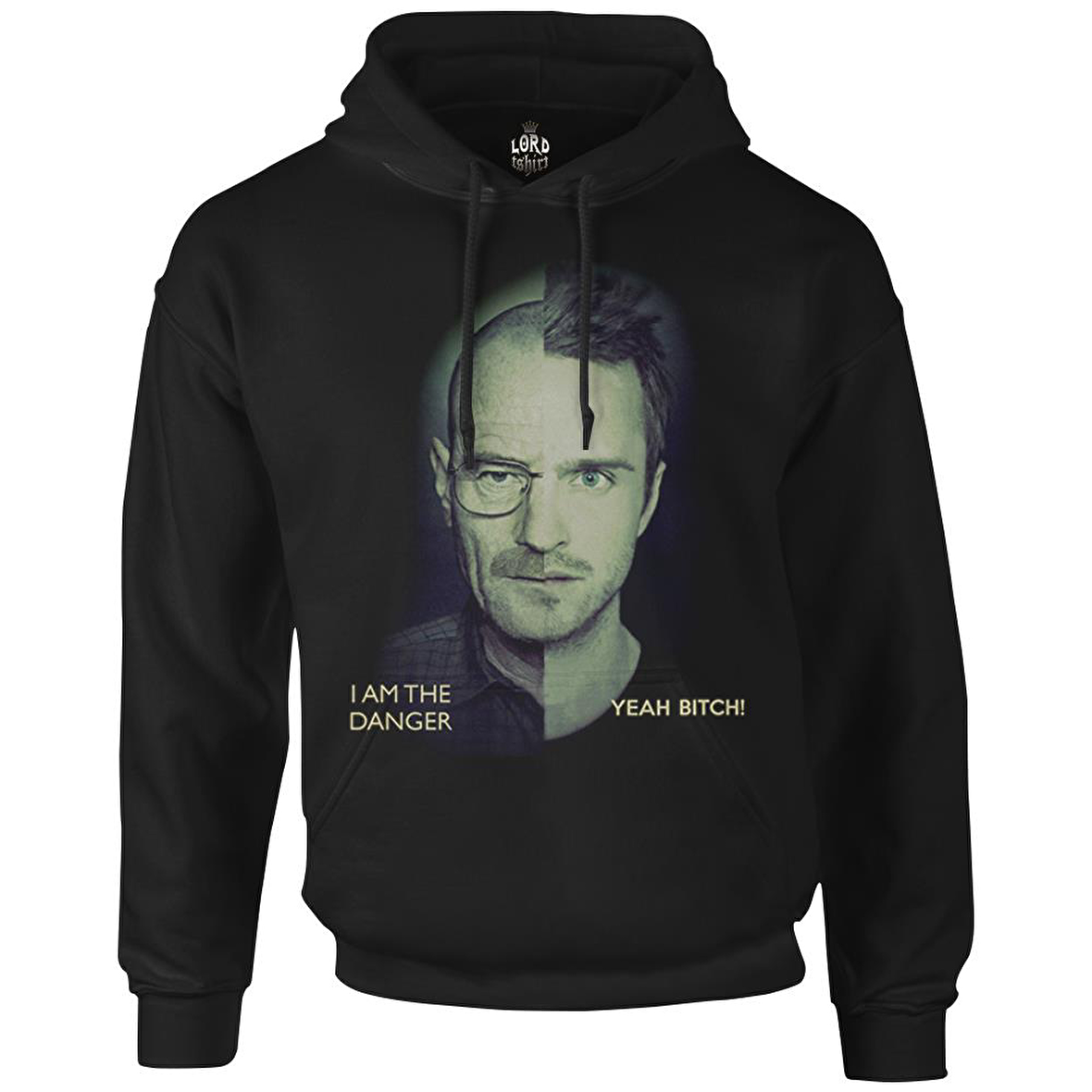 Breaking Bad - I am The Danger Siyah Erkek Fermuarsız Kapşonlu