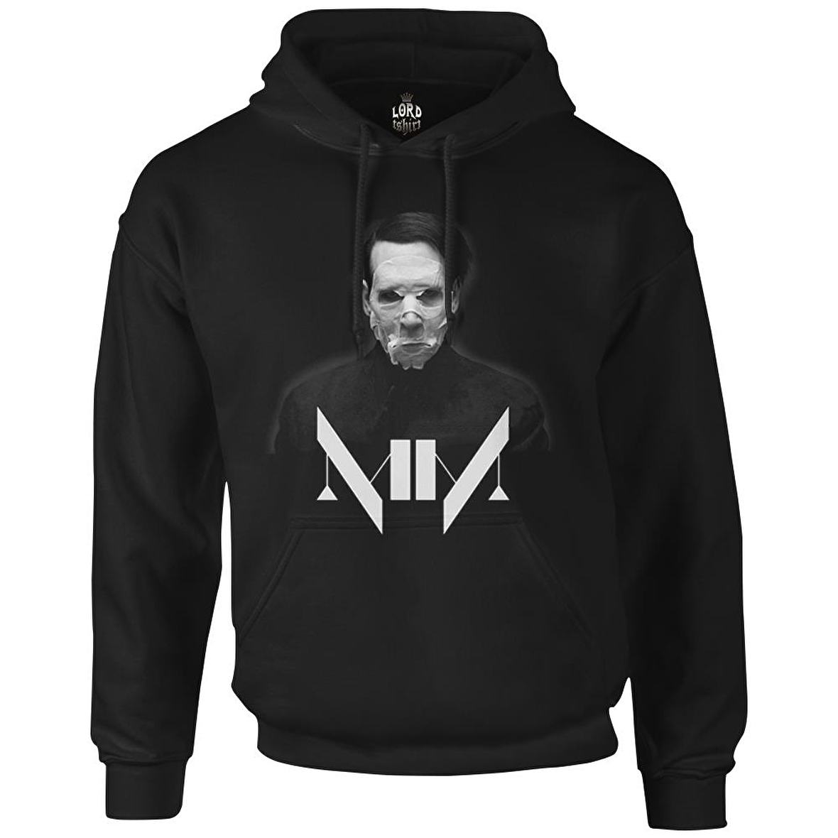 Marilyn Manson I Siyah Erkek Fermuarsız Kapşonlu