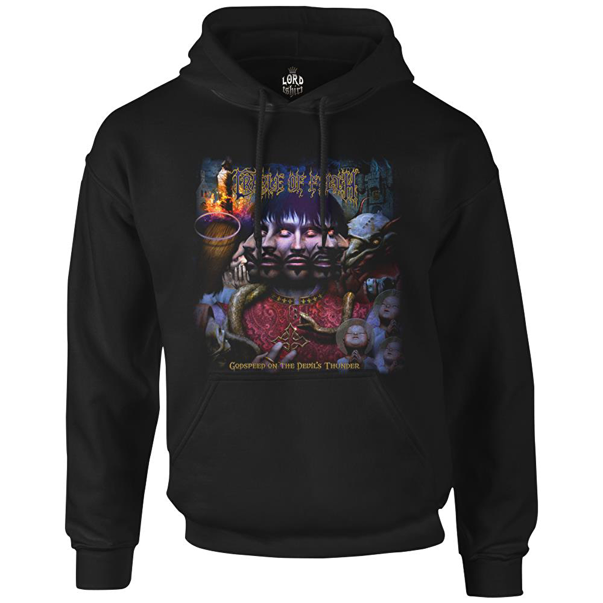Cradle of Filth Siyah Erkek Fermuarsız Kapşonlu