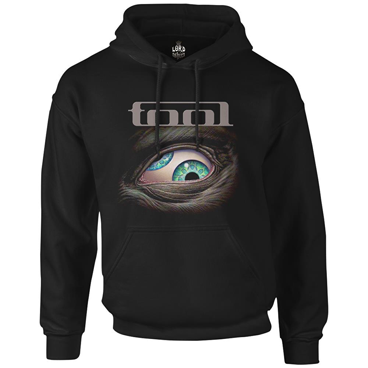 Tool Siyah Erkek Fermuarsız Kapşonlu