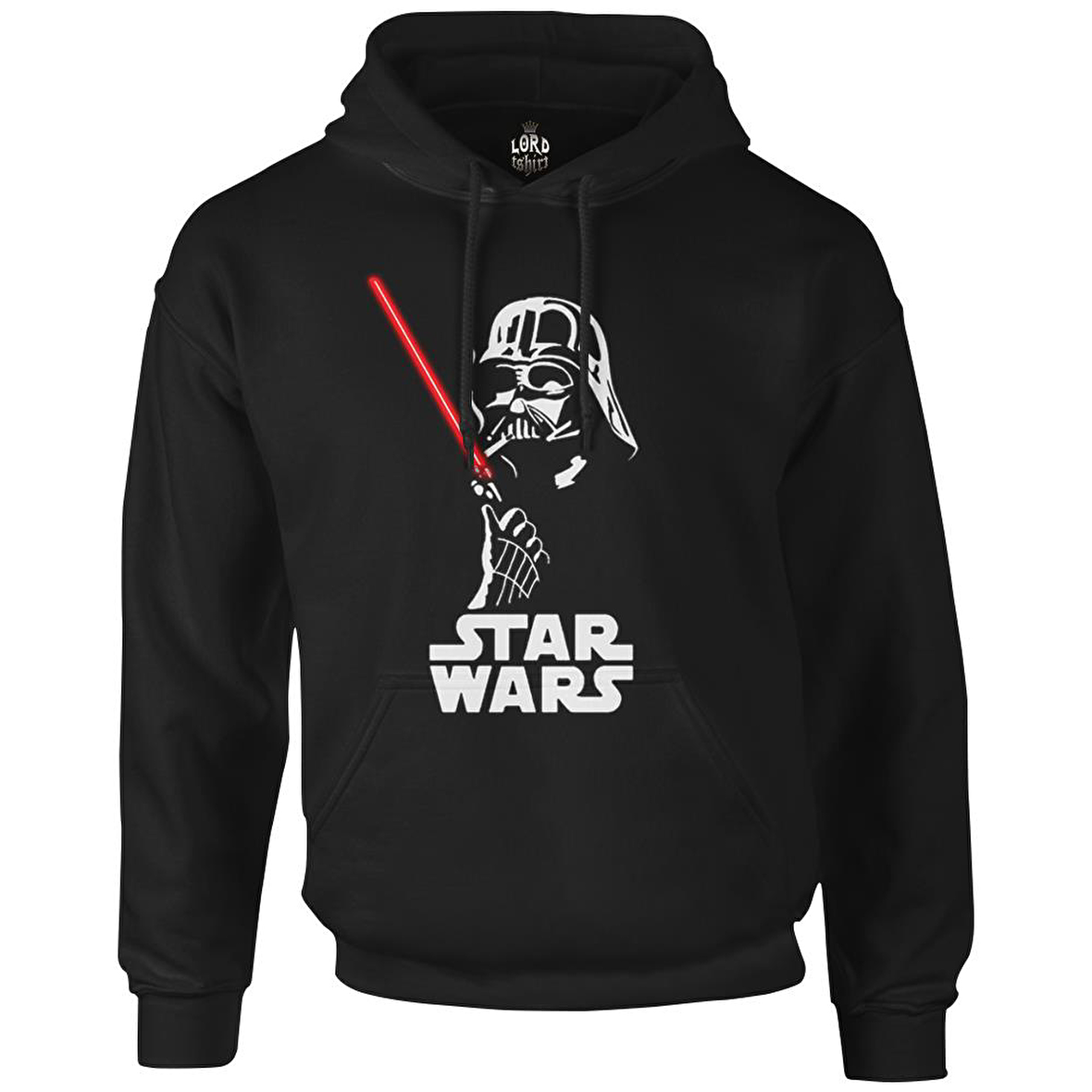 Darth Vader Smoking Siyah Erkek Fermuarsız Kapşonlu
