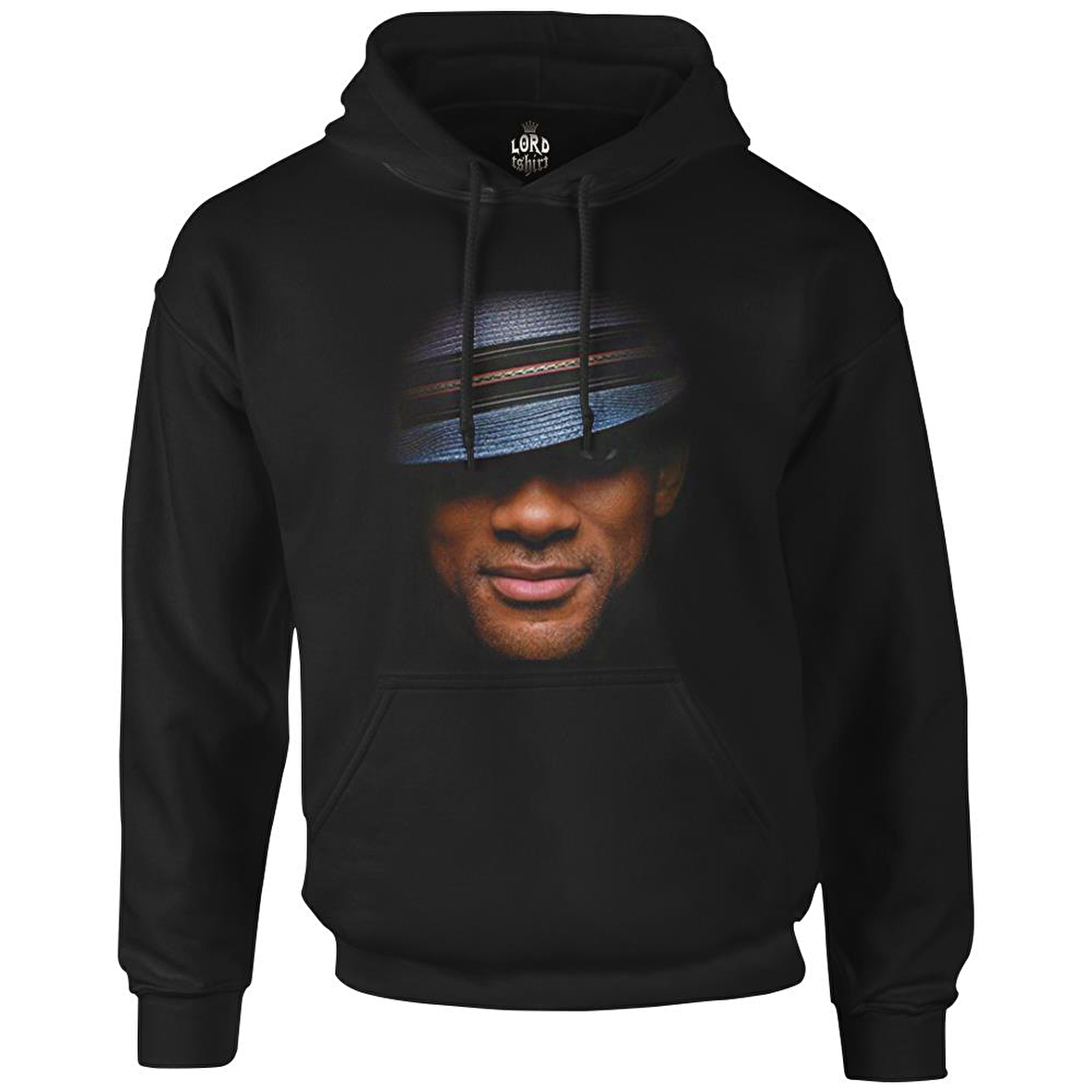 Will Smith Siyah Erkek Fermuarsız Kapşonlu