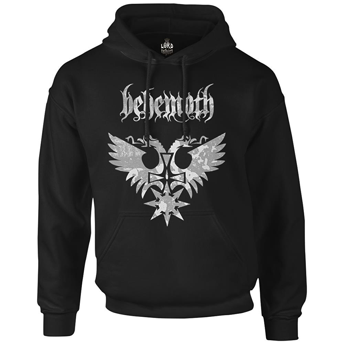 Behemoth - Logo Siyah Erkek Fermuarsız Kapşonlu