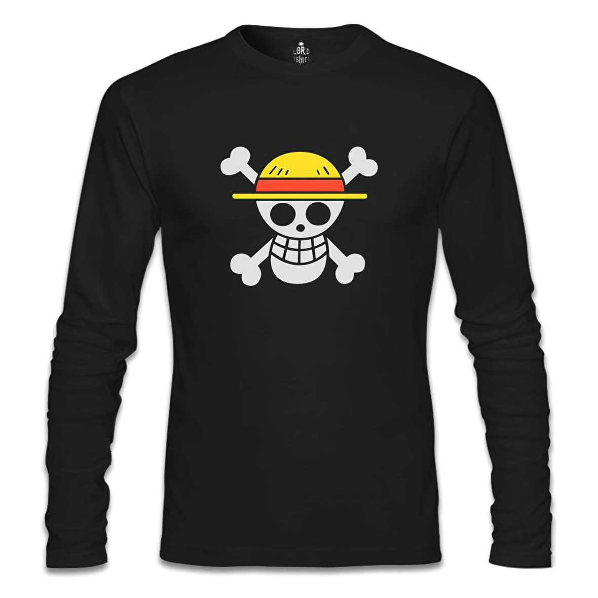 One Piece - Logo Siyah Erkek Sweatshirt