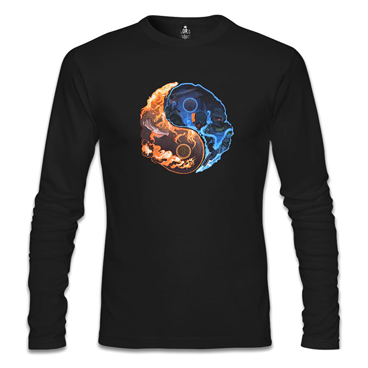 Counter Strike - Yin Siyah Erkek Sweatshirt