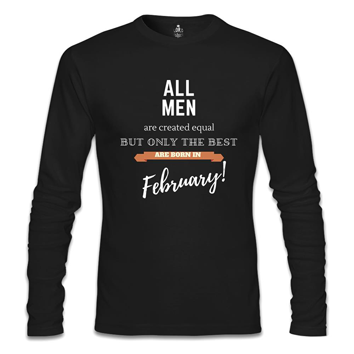 Best are Born in February Siyah Erkek Sweatshirt