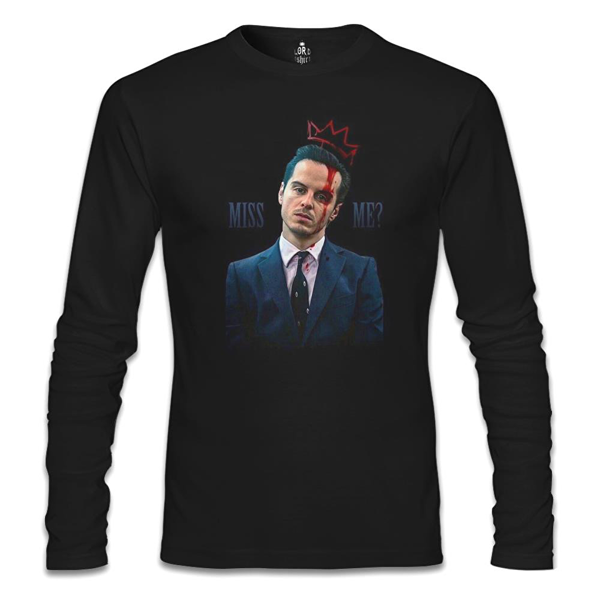Sherlock Holmes - James Moriarty  Siyah Erkek Sweatshirt