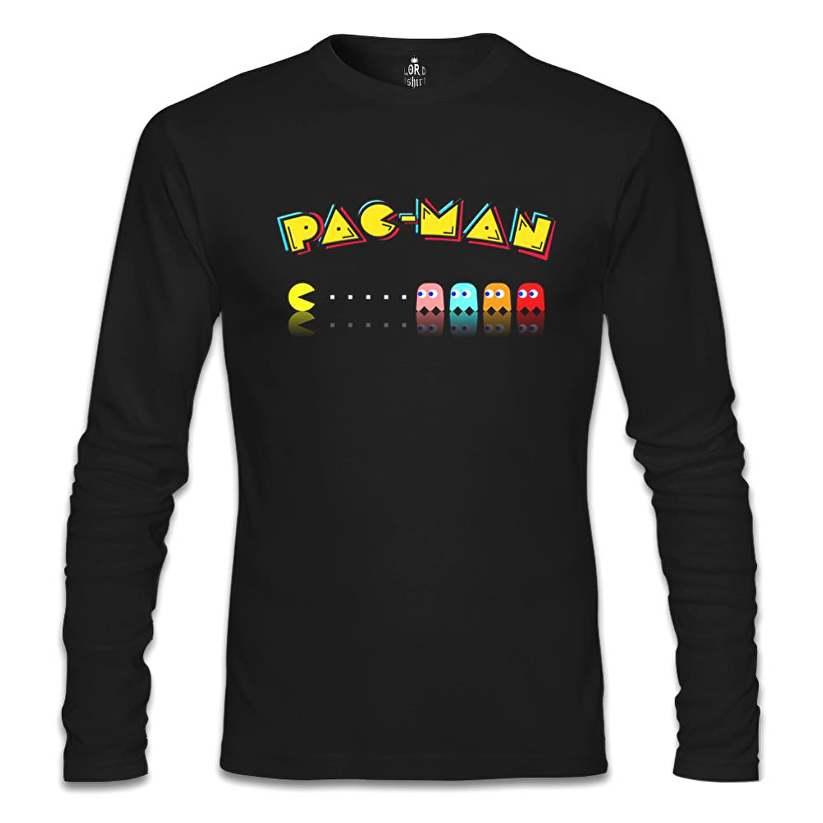 Pac-Man - Enemy Siyah Erkek Sweatshirt