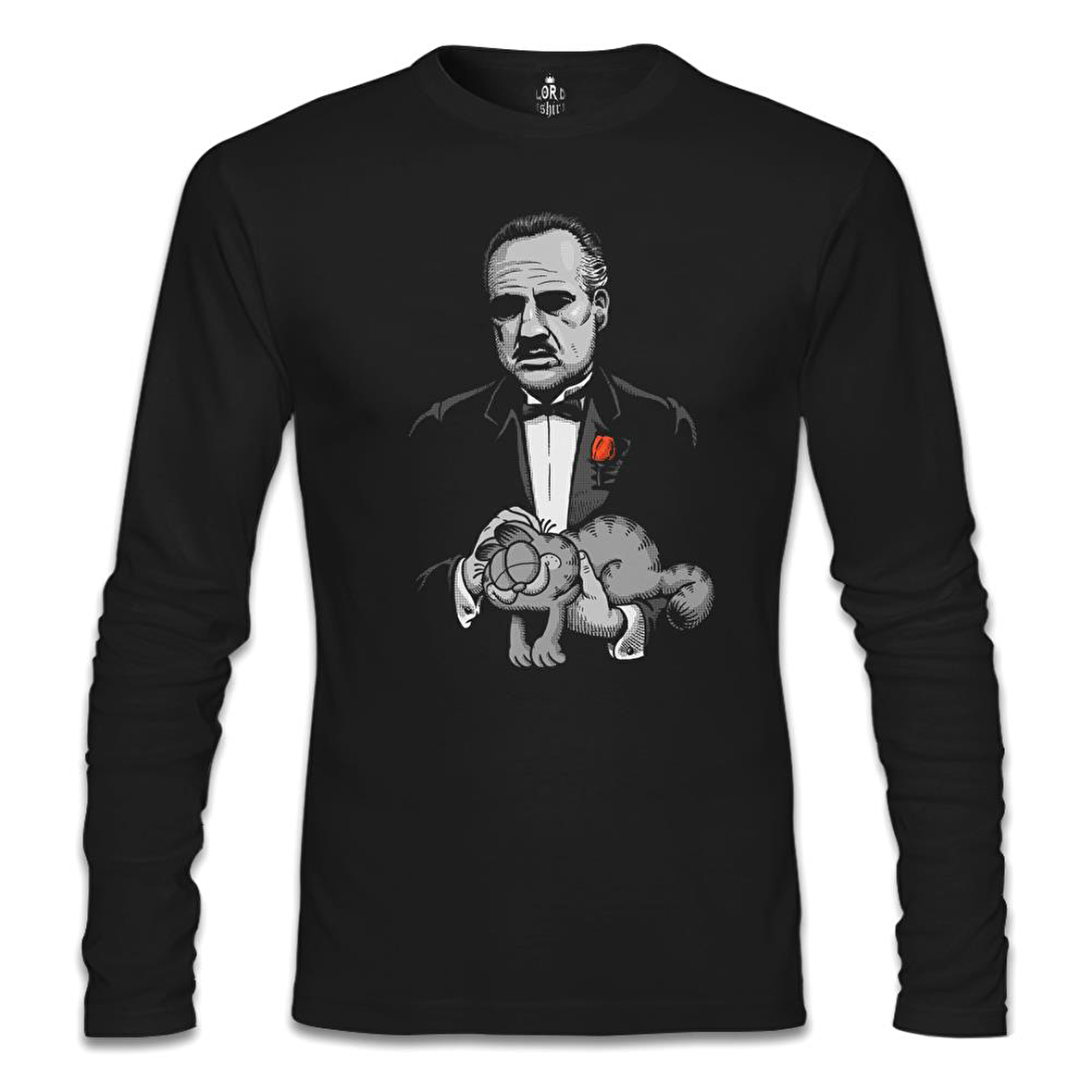 The Godfather - The Cat Siyah Erkek Sweatshirt