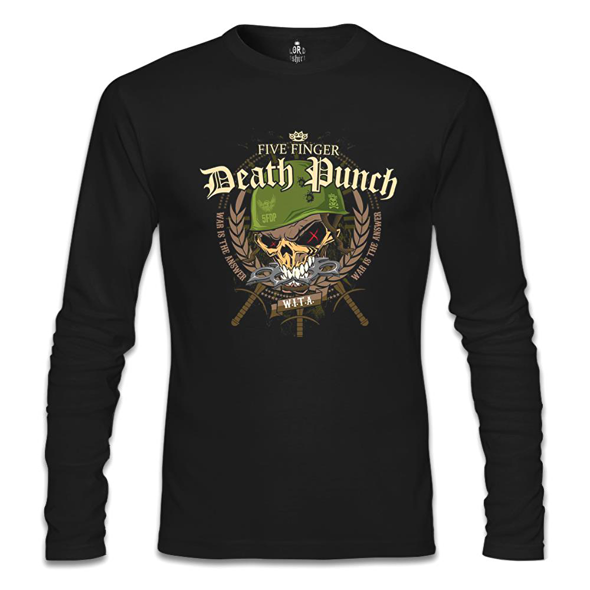 Five Finger Death Punch Poster - Warhead Siyah Erkek Sweatshirt