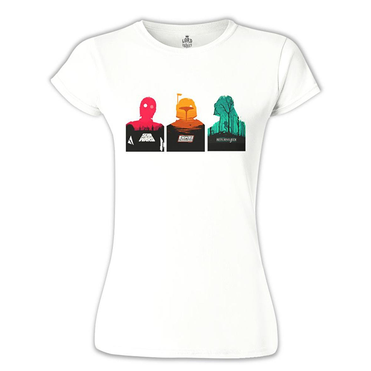 Star Wars - Trinity Beyaz Bayan Tshirt