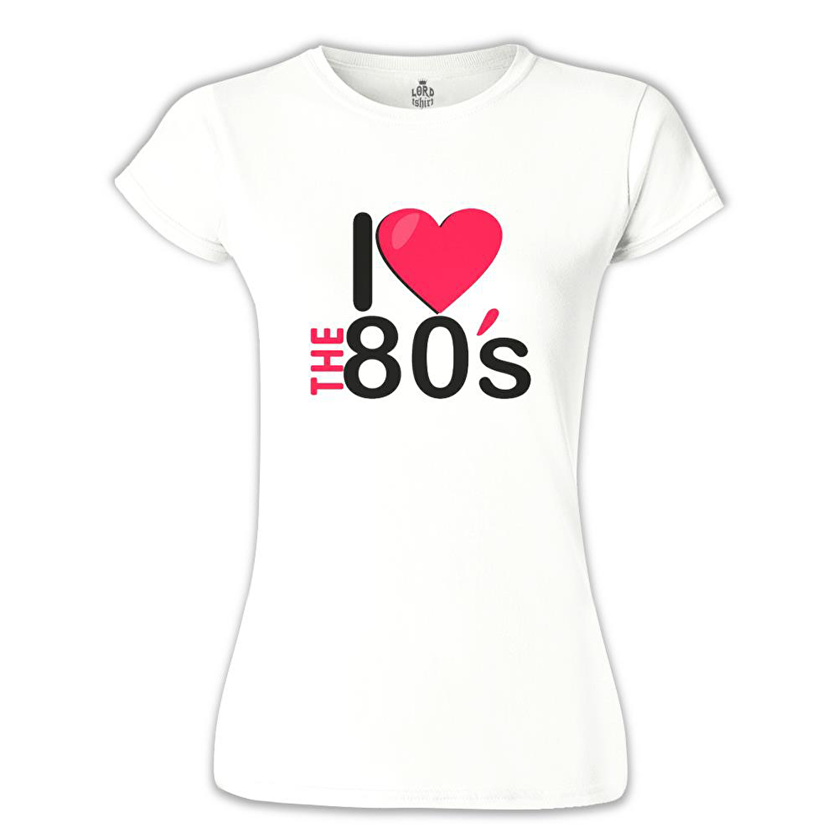 I Love the 80's Beyaz Kadın Tshirt