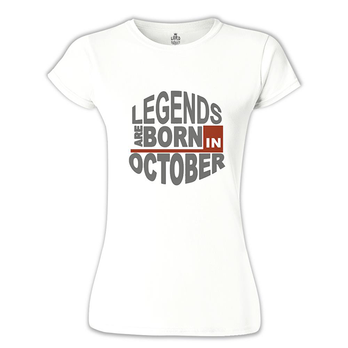 Legends Born in October - Wave Beyaz Bayan Tshirt