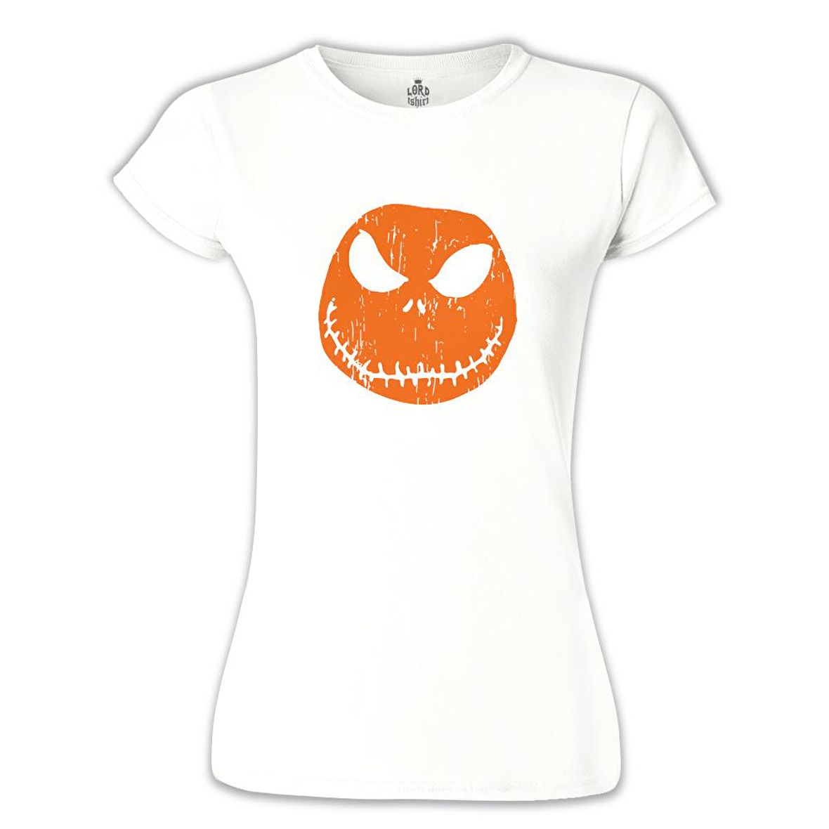 HalloWeen - Face Beyaz Kadın Tshirt