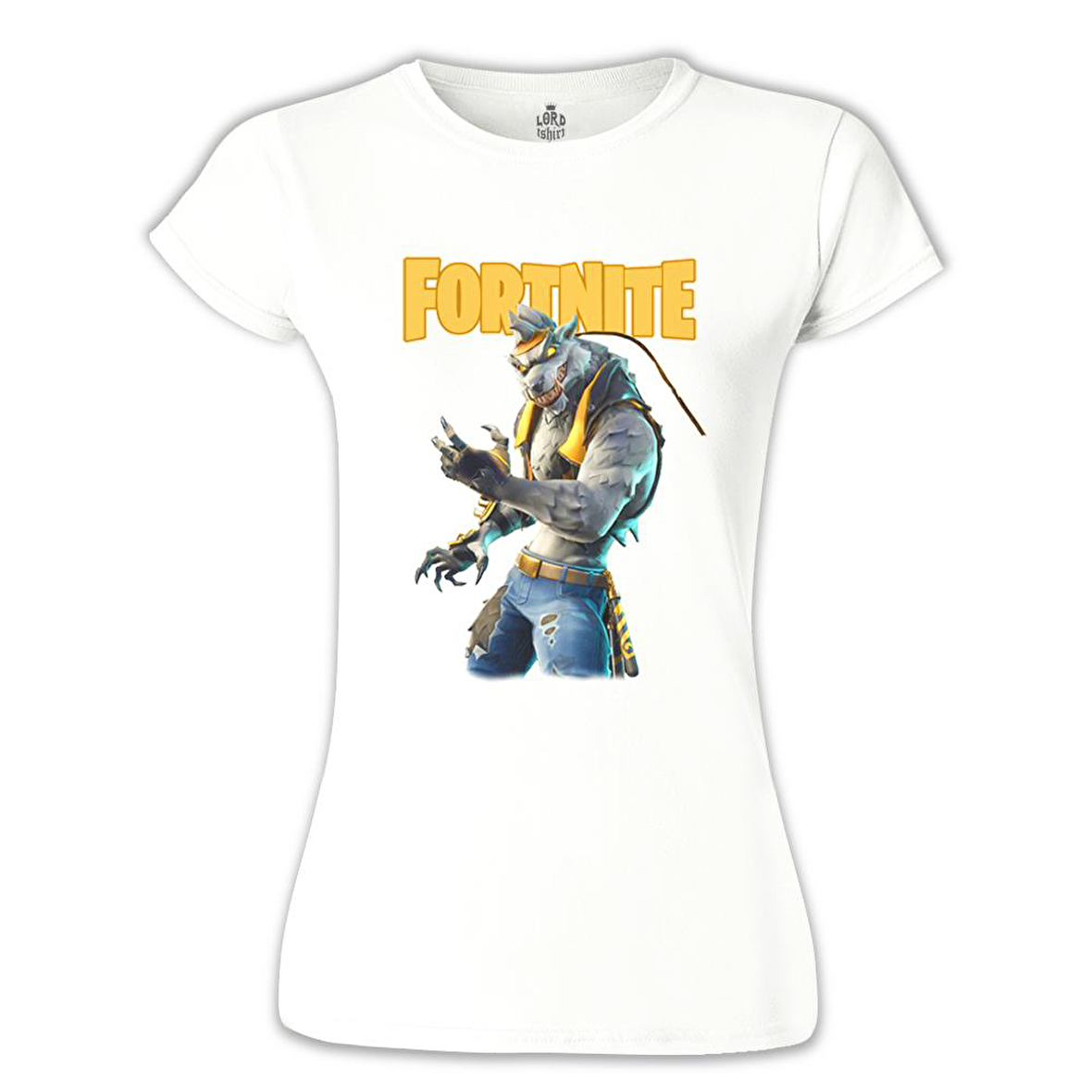 Fortnite - Wolf Beyaz Bayan Tshirt