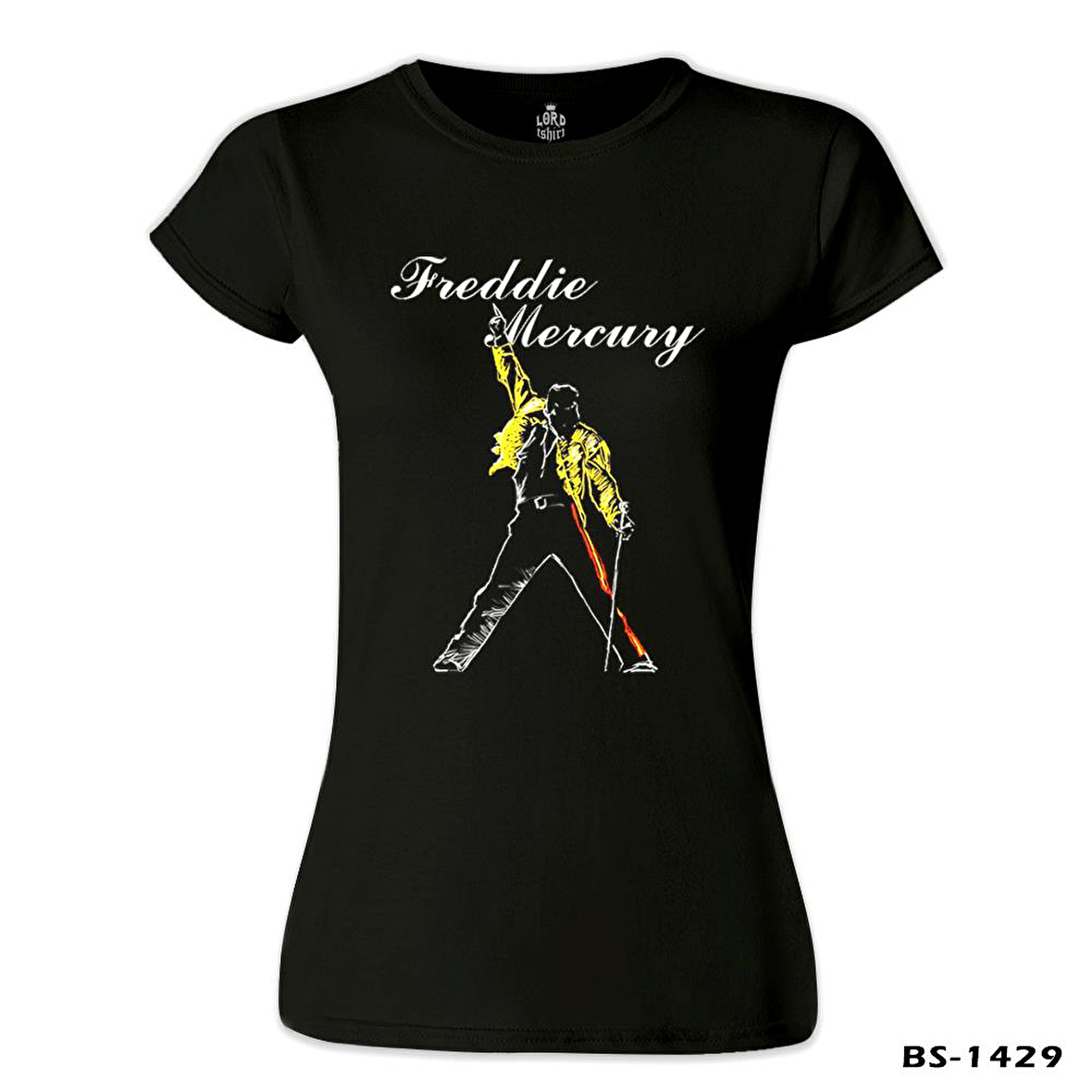 Freddie Mercury - King of Queen Siyah Bayan Tshirt