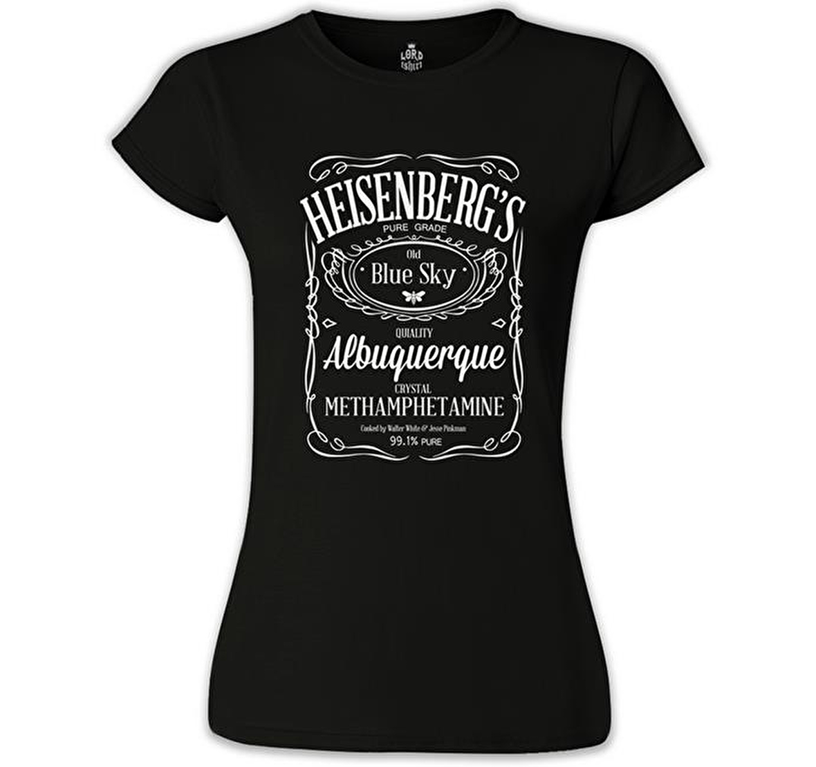 Breaking Bad - Heisenberg's Siyah Kadın Tshirt