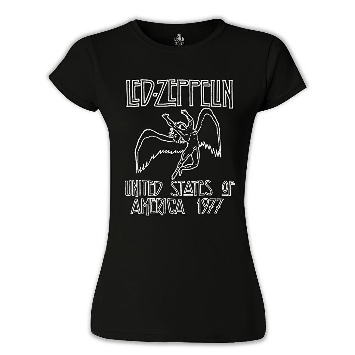 Led Zeppelin - 1977 Siyah Bayan Tshirt