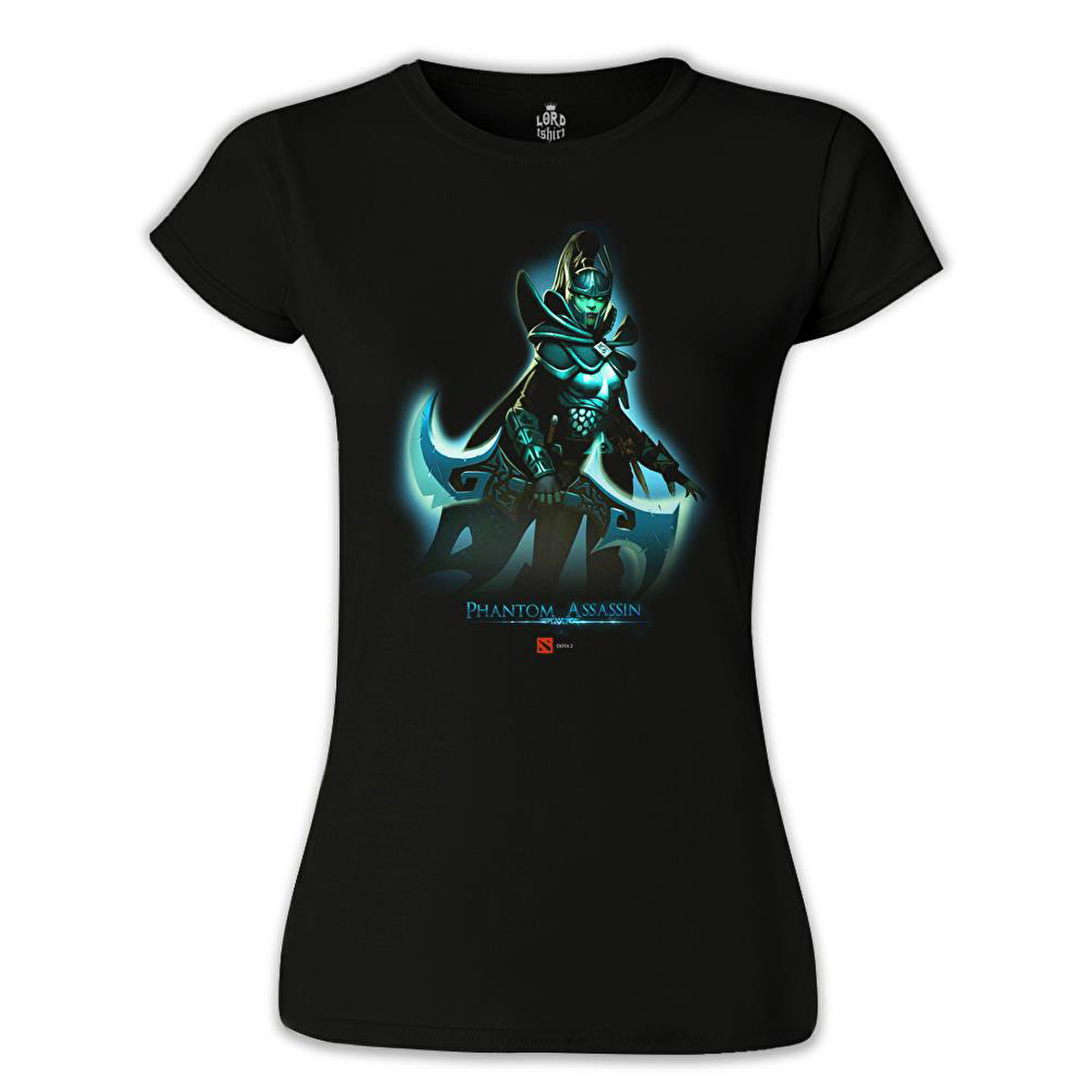 Dota 2 - Phantom Assassin Siyah Bayan Tshirt