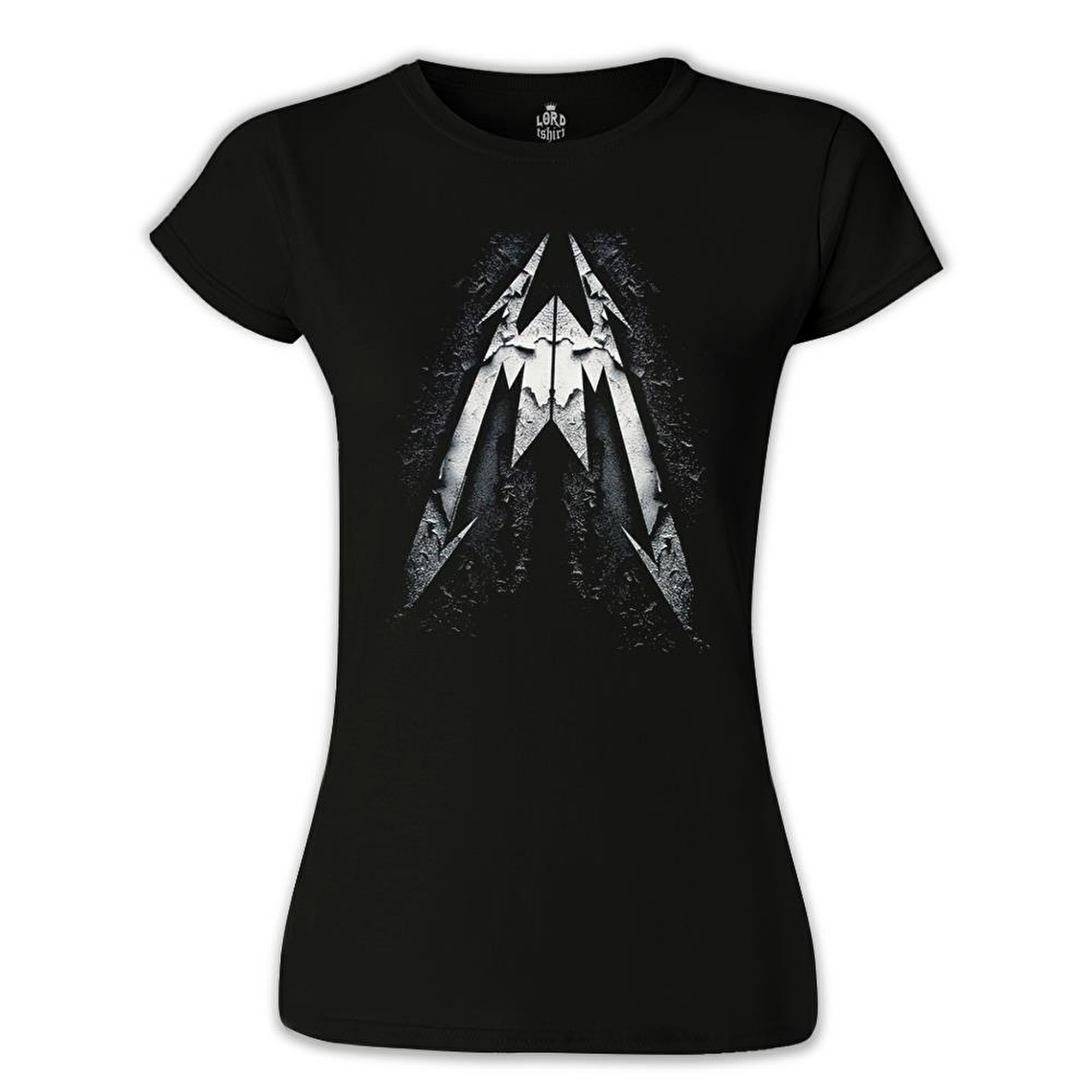 Metallica Logo Siyah Bayan Tshirt