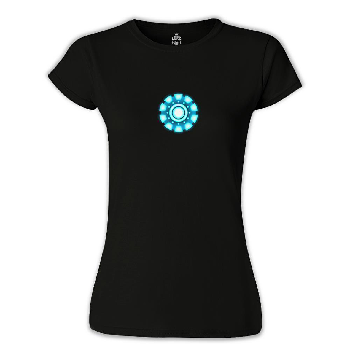 Arc Reactor 2 Siyah Bayan Tshirt