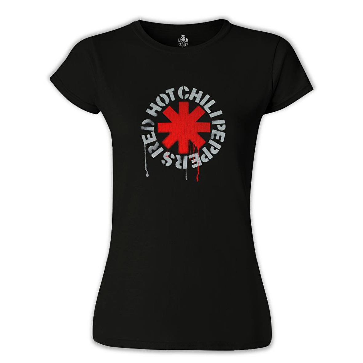Red Hot Chili Peppers - Logo Siyah Bayan Tshirt