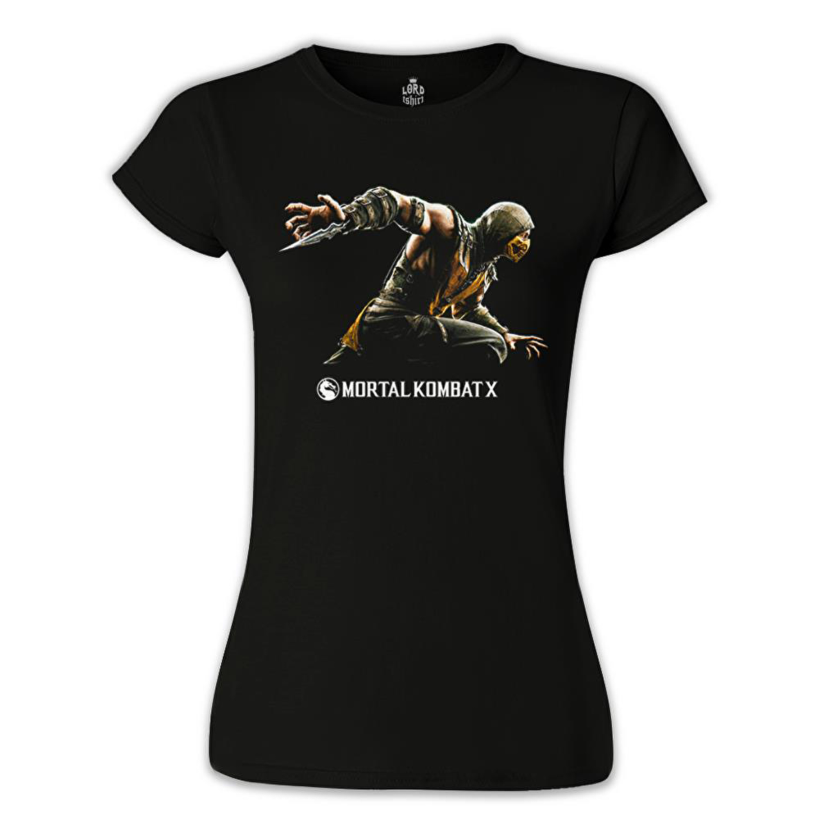 Mortal Combat X Siyah Kadın Tshirt