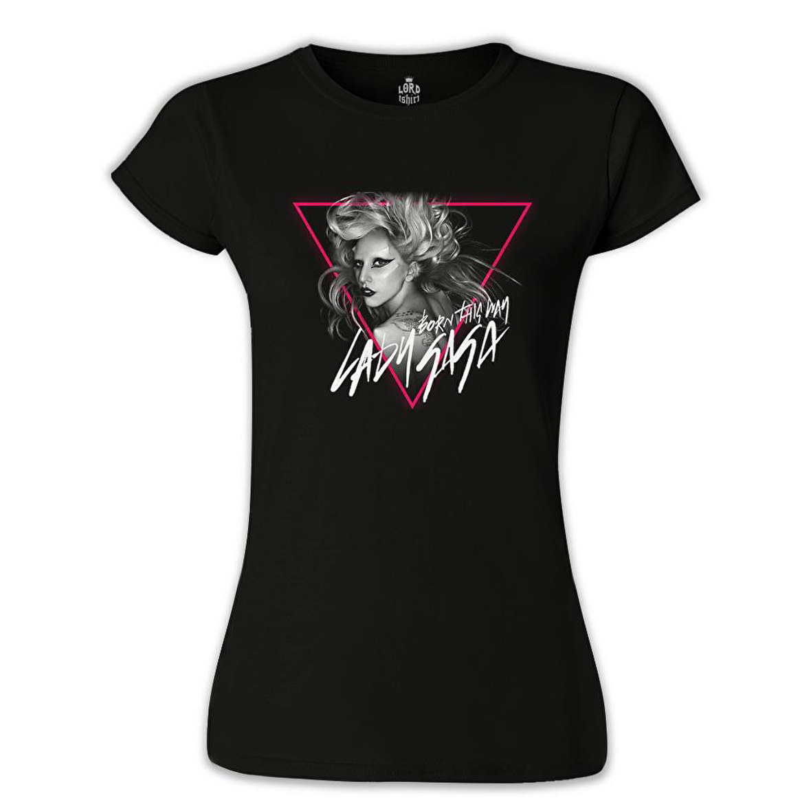 Lady Gaga - Born this Way Siyah Bayan Tshirt