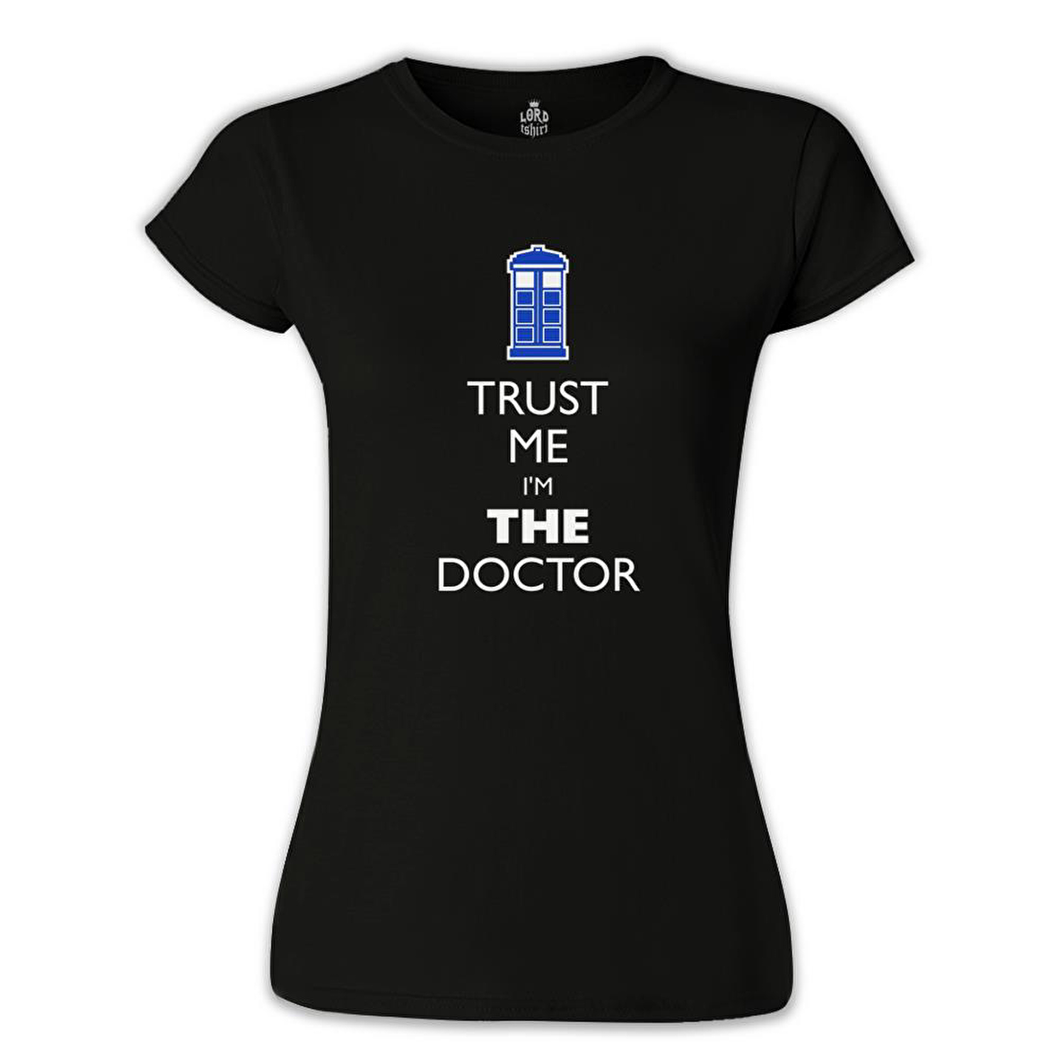Doctor Who - Trust me I'm a Doctor Siyah Bayan Tshirt